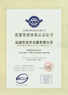 iso9001-2000国际质量体系认证